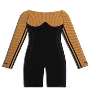 Adidas Ivy Park Drip 2.2 Corset Playsuit Romper Black